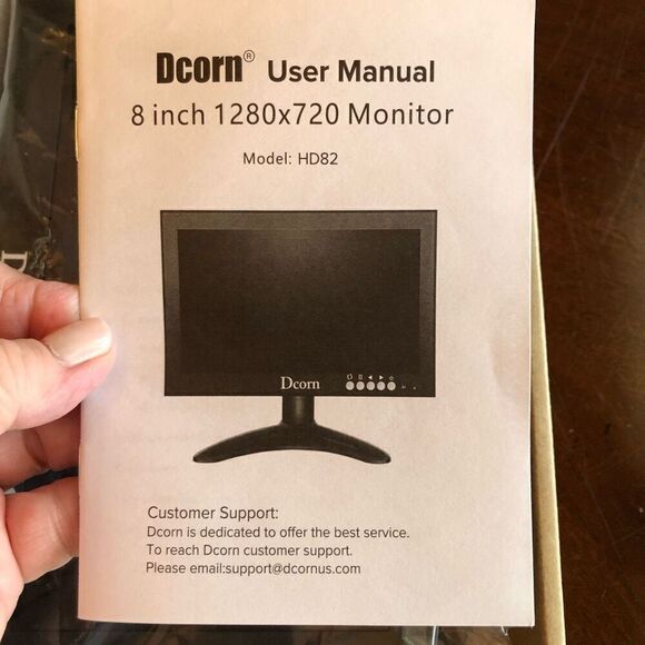 DCORN - 🎉HPX6 🎉 NWT - 8” HD82 Color Monitor- Metal Frame/1280 x 720/ Boxed - Picture 8 of 16